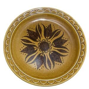 Golden Harvest Chop Plate 12" Homer Laughlin Vintage Retro Serving Saucer A2